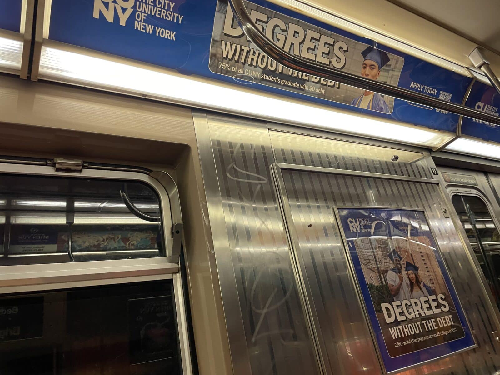Subway ad for CUNY schools.