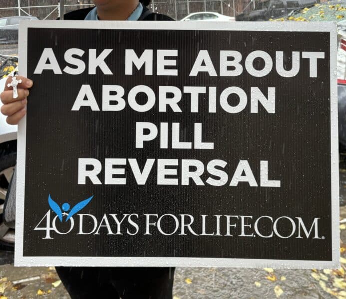 Sign Ask Me about Abortion Pill Reversal