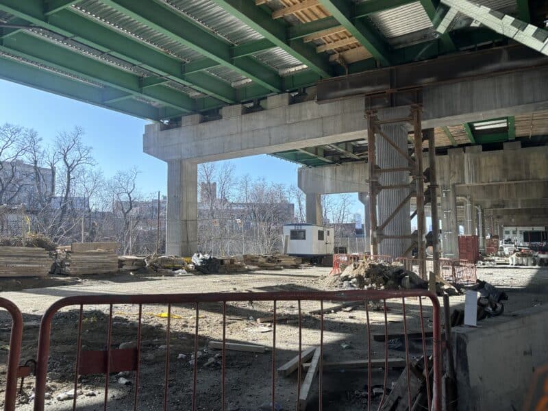 Construction on the Bruckner Expressway at Hunts Point in the Bronx