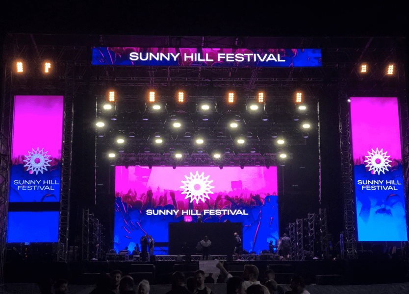 Sunny Hill Music Festival stage in Pristina, Kosovo