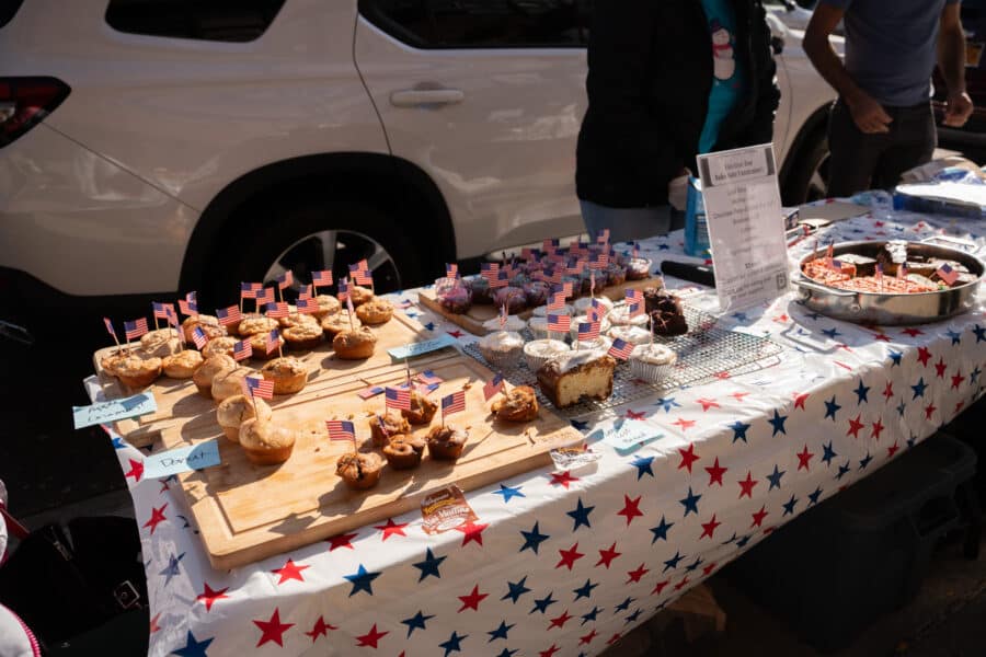 Patriotic Baked Goods for Sale. Photo by Muhammed Irfan