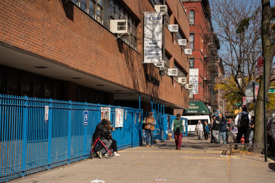 Polling Place at Adam Clayton Powell Jr, Elementary School. Photo by Muhammed Irfan