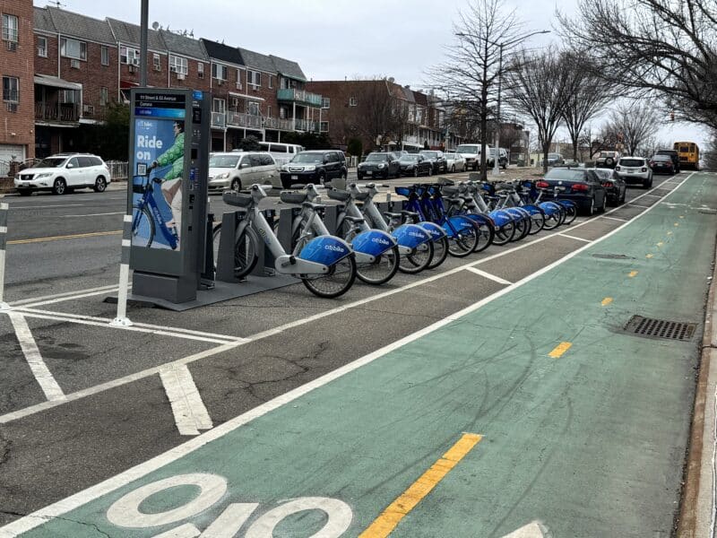 City Bike Docking Station in Corona