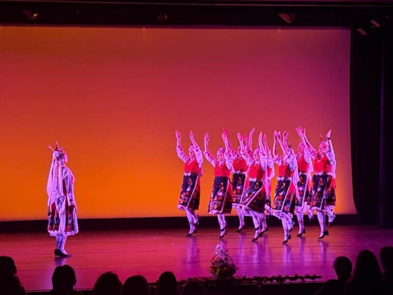 Bulgarian Folk dance group performing