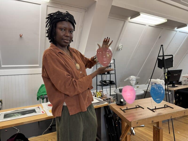 Maude Acheampong in her studio 