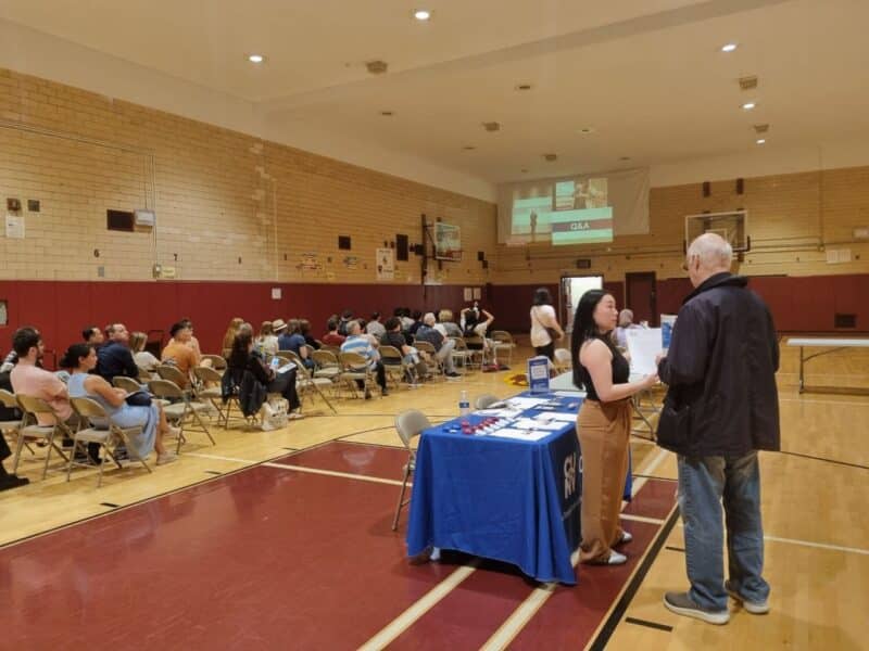 Overflow room at AOC Jackson Heights town hall