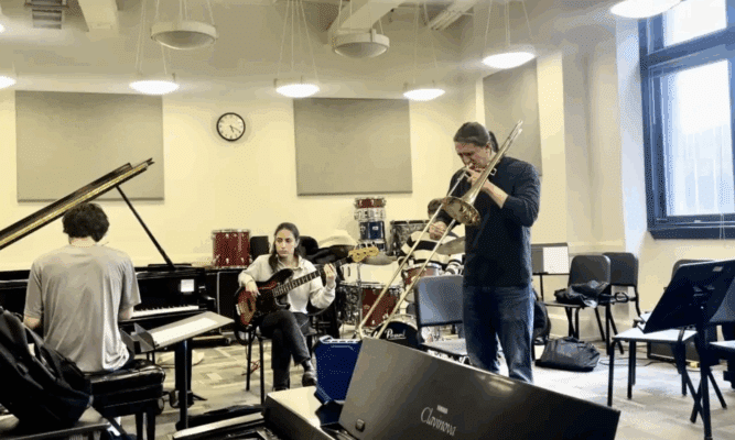 Jazz musicians at City College