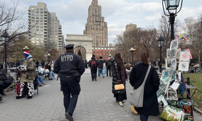 Washington Square Park on a Sunday Afternoon.