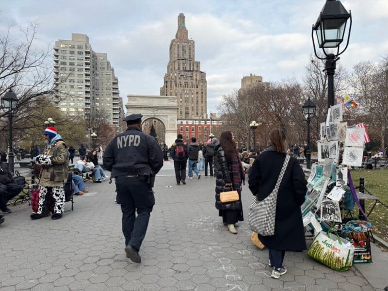 Washington Square Park on a Sunday Afternoon.