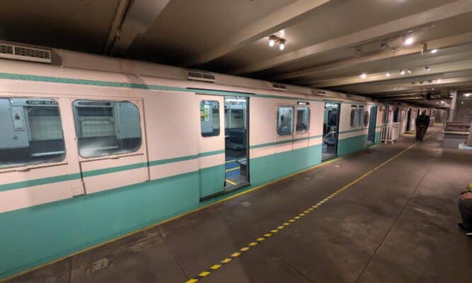 Vintage subway car
