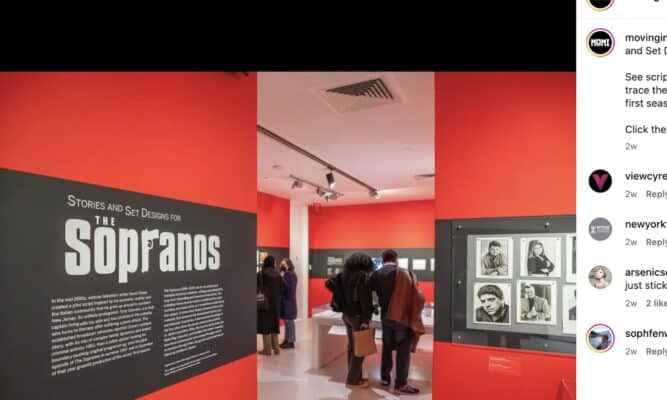 Instagram MOMI Sopranos Exhibit