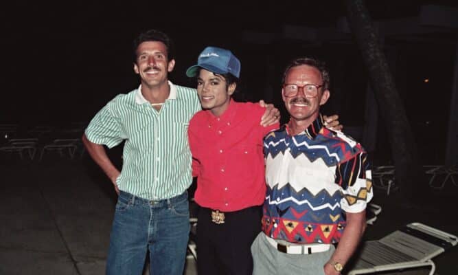 Michael Jackson and fans.