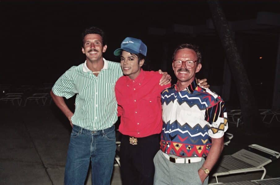 Michael Jackson and fans.