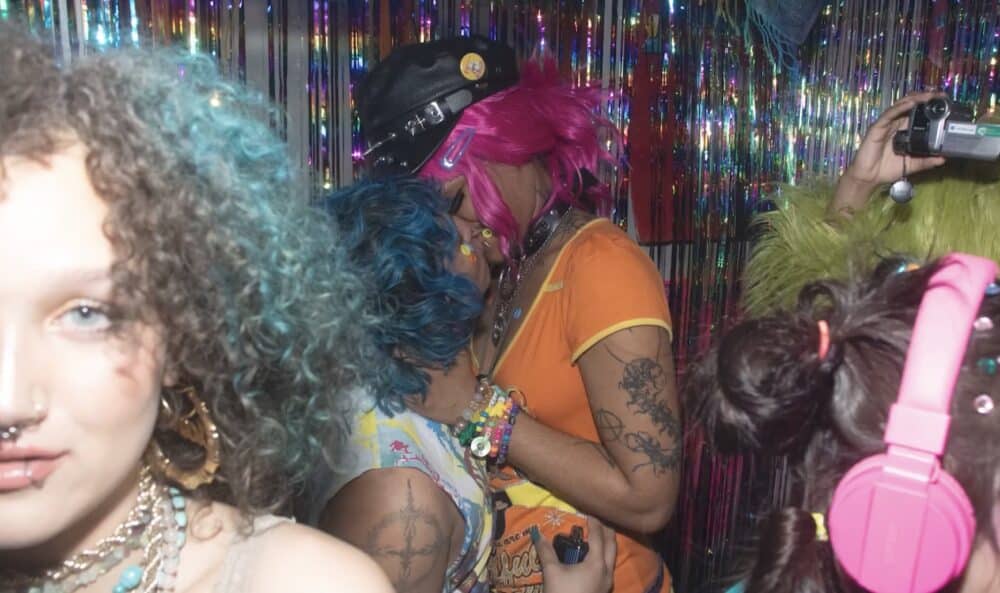 Young people at a party.
