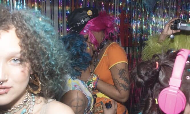 Young people at a party.