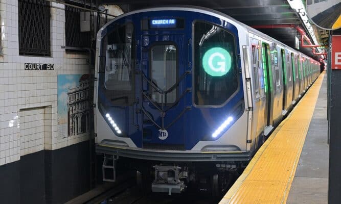 GTrain at Court Square, NYC.