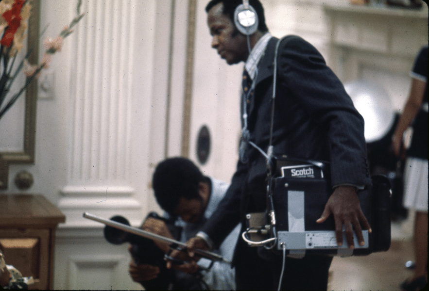 William Greaves on the set of Once Upon a Time in Harlem.